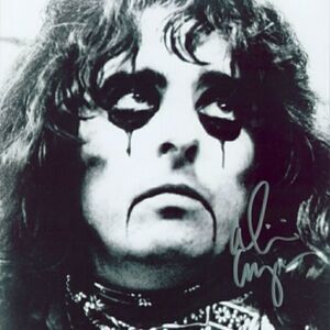 Autographed Vintage Alice Cooper Photo 11" x 14"